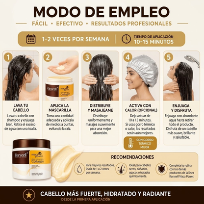 Mascarilla de Colágeno: recuperá el brillo y la fuerza de tu cabello